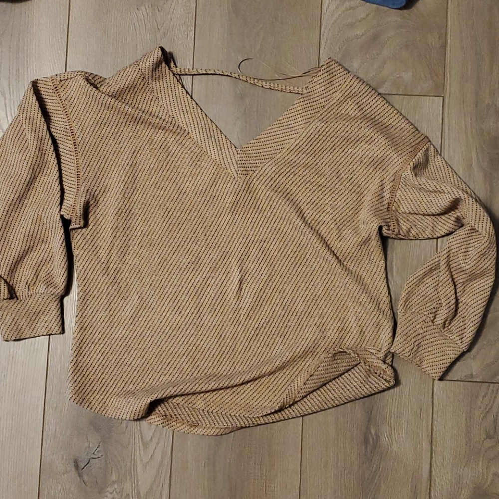 Slouchy Crochet Trim Pullover